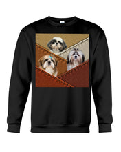 Load image into Gallery viewer, Three Cute Shih Tzu In Bag Gift For Dog Lovers Sweatshirt