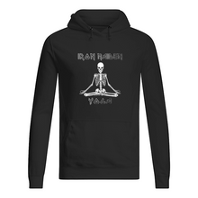 Load image into Gallery viewer, Yoga Iron Skeleton Dark Blue Background Gift For Men Hoodie
