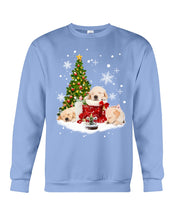Load image into Gallery viewer, Funny Golden Retrievers Sleep In Red Boots Gift For Dog Lovers Sweatshirt