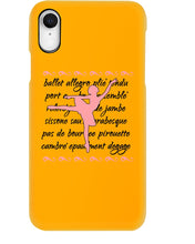 Load image into Gallery viewer, Ballet Words Pink Pattern Gift For Ballet Dancer Phone case
