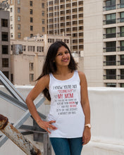Load image into Gallery viewer, I Know You're Not Technically My Mom But Your Love Keep Me From Prison Ladies Flowy Tank
