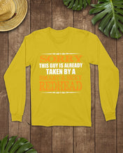 Load image into Gallery viewer, Sorry This Guy Is Already Taken By A Smart And Sexy Redhead Gift For Men Unisex Long Sleeve