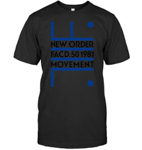 Load image into Gallery viewer, New Order Facd 501981 Movement Simple Unique Custom Design Guys Tee