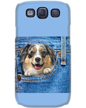Load image into Gallery viewer, Australian Shepherd In Denim Pocket Gift For Dog Lovers Phone case
