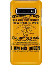 Load image into Gallery viewer, A Spoiled Wife Of An October Grumpy Old Man Birthday Meaningful Gift Phone case