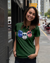 Load image into Gallery viewer, Lovely Phone Case Three Owl With US Flag Gift For Owl Lovers Ladies Tee