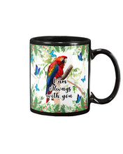 Load image into Gallery viewer, Scarlet Macaw With Butterflies I Am Always With You Gift For Lover Mug