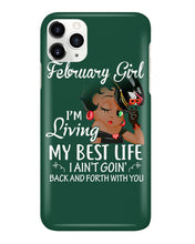 Load image into Gallery viewer, Betty Boop February Girl Living My Best Life Birthday Meaningful Gift Phone case