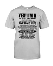 Load image into Gallery viewer, I'm A Spoiled Husband But Not Yours - Awesome Wife Who Was Born In January Guys Tee