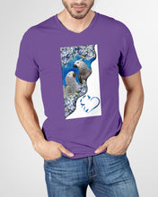 Load image into Gallery viewer, Magical Gray Couple African Parrot Gift For Bird Lovers Guys V-Neck