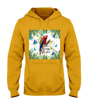 Load image into Gallery viewer, Scarlet Macaw With Butterflies I Am Always With You Gift For Lover Hoodie