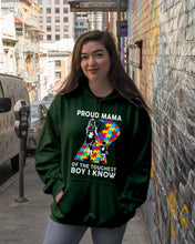 Load image into Gallery viewer, Proud Mama Of The Touchest Boy I Know Autism's Day Gift Hoodie