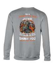 Load image into Gallery viewer, Grumpy Old Man June Too Slow To Run Birthday Meaningful Gift Sweatshirt