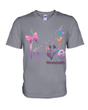 Load image into Gallery viewer, Love Butterflies Grandma Life Gift For Grandma Guys V-Neck