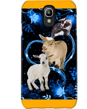 Load image into Gallery viewer, Lovely Phone Case Twinkling Blue Heart Gift For Goat Lovers Phone case