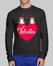 Load image into Gallery viewer, Couple Otter Valentine's Day Gift For Otter Lovers Unisex Long Sleeve