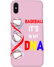 Load image into Gallery viewer, Baseball Be My DNA Gift For Sport Lovers Phone case