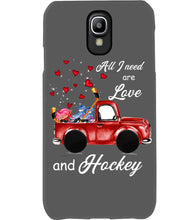 Load image into Gallery viewer, All I Need Are Love And Hockey Gift For Hockey Players Phone case