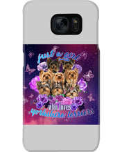 Load image into Gallery viewer, A Girl Loves Yorkshire Terrier Gift For Dog Lovers Phone case