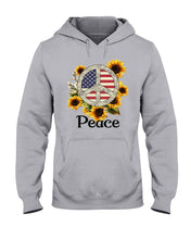 Load image into Gallery viewer, Peace Sign Sunflower Birthday Gift For Girls Hoodie