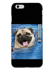 Load image into Gallery viewer, baby Pug In Denim Pocket Gift For Dog Lovers Phone case