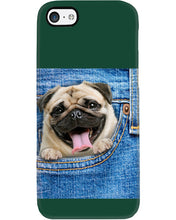 Load image into Gallery viewer, baby Pug In Denim Pocket Gift For Dog Lovers Phone case
