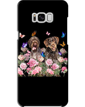 Load image into Gallery viewer, German Wirehaired Pointer With Peonies Gift For Dog Lovers Phone case