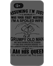 Load image into Gallery viewer, A Spoiled Wife Of An October Grumpy Old Man Birthday Meaningful Gift Phone case