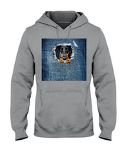 Load image into Gallery viewer, Blue Phone Case With Dachshund Face Gift For Dachshund Lovers Hoodie