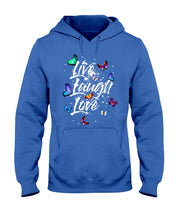 Load image into Gallery viewer, Butterfly Live Laugh Love Gift For Lover Hoodie