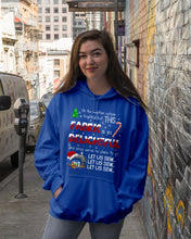 Load image into Gallery viewer, Weather Outside Frightful Sewing Let Us Sew Hoodie