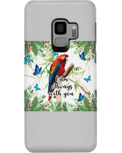 Load image into Gallery viewer, Scarlet Macaw With Butterflies I Am Always With You Gift For Lover Phone case