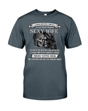 Load image into Gallery viewer, Shes Stubborn Messy And A Brat At Times Black Gift For Husband Guys Tee