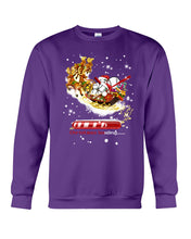Load image into Gallery viewer, Baseball Xmas Sleigh Loading Gift For Baseball Lovers Sweatshirt