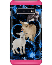 Load image into Gallery viewer, Lovely Phone Case Twinkling Blue Heart Gift For Goat Lovers Phone case