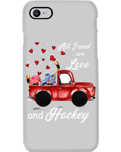 Load image into Gallery viewer, All I Need Are Love And Hockey Gift For Hockey Players Phone case