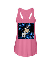 Load image into Gallery viewer, Lovely Phone Case Twinkling Blue Heart Gift For Goat Lovers Ladies Flowy Tank