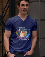 Load image into Gallery viewer, I Believe There Are Angels Among Us Gift For Chihuahua Lovers Guys V-Neck