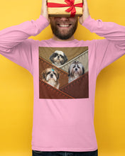 Load image into Gallery viewer, Three Cute Shih Tzu In Bag Gift For Dog Lovers Unisex Long Sleeve