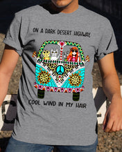Load image into Gallery viewer, Cats Lovers Gifts - On A Dark Desert Highway Cool Wind In My Hair Guys Tee
