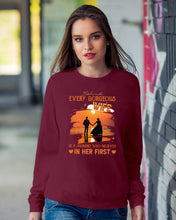 Load image into Gallery viewer, Behind Every Gorgeous Wife Is A Husband Who Believes In Her First Trending Sweatshirt