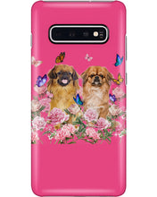 Load image into Gallery viewer, Pekingese With Peonies Gift For Dog Lovers Phone case