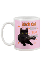 Load image into Gallery viewer, Black Cat Kisses Fix Everything Gift For Cat Lovers Mug
