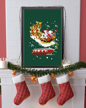 Load image into Gallery viewer, Baseball Xmas Sleigh Loading Gift For Baseball Lovers Vertical Poster