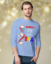 Load image into Gallery viewer, Baseball Be My DNA Gift For Sport Lovers Unisex Long Sleeve