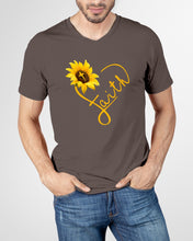 Load image into Gallery viewer, Black Phone Case Sunflower Faith Gift For Christians Guys V-Neck
