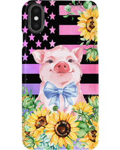 Load image into Gallery viewer, Pig America Flag Sunflower Special Custom Design Phone case