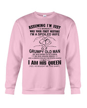 Load image into Gallery viewer, A Spoiled Wife Of An October Grumpy Old Man Birthday Meaningful Gift Sweatshirt