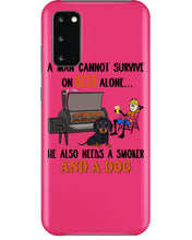 Load image into Gallery viewer, A Man Loves Beer And Dachshund Gift For Dog Lovers Phone case