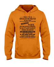 Load image into Gallery viewer, I'm A Spolied Husband But Not Yours - Awesome Wife Was Born In February Hoodie